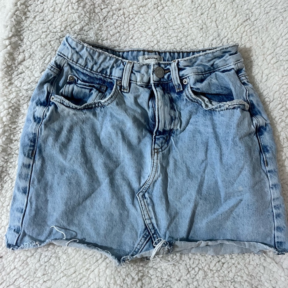 Jean mini skirt